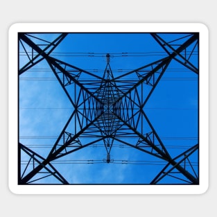 pylon and sky Sticker